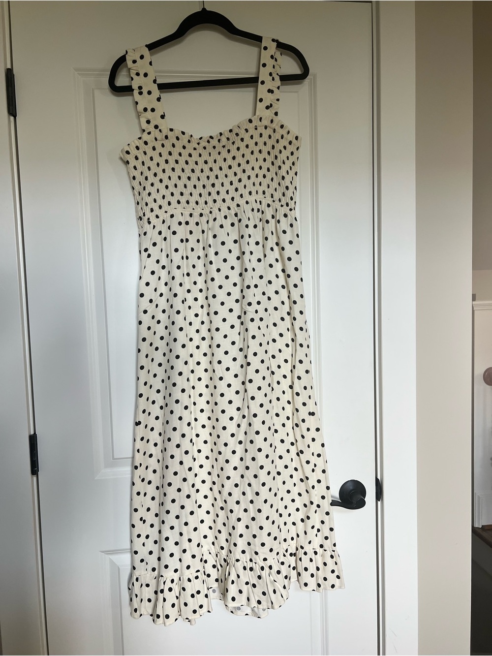 NWT Zara JOSEFINE Midi Linen Blend Dress SZ L - Picture 3 of 8